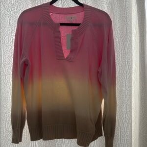 Lou & Grey Sweater - Never Worn - pink, yellow, tan